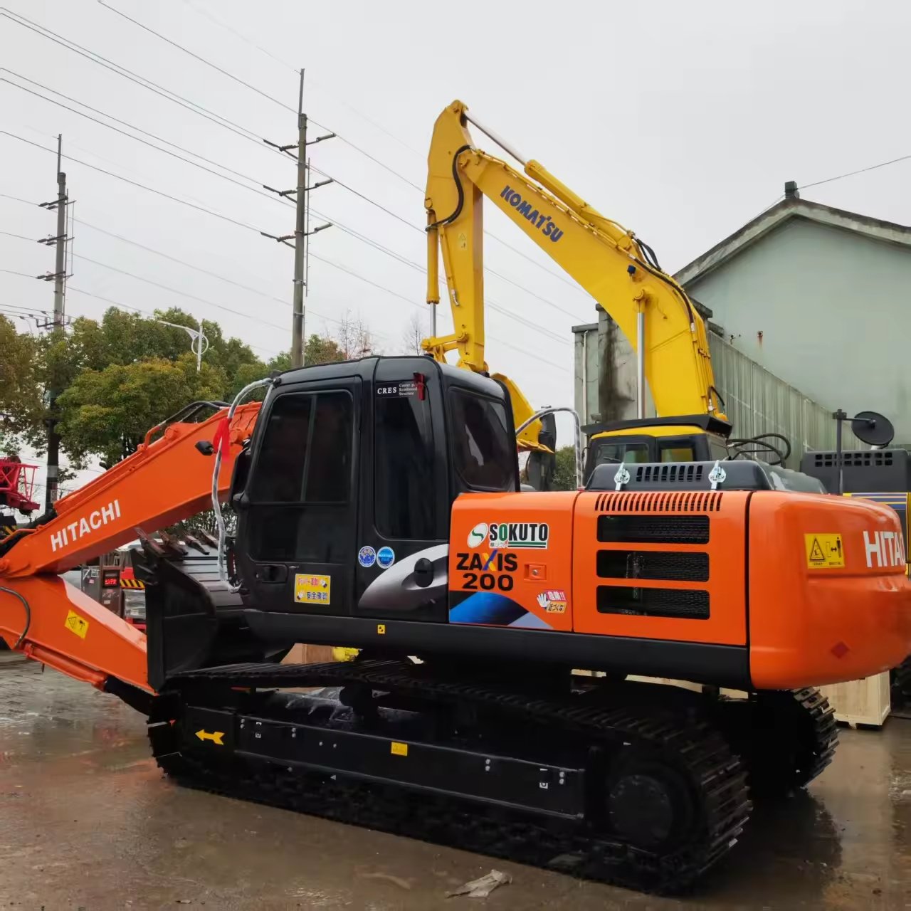 Used hitachi ZX200 excavator